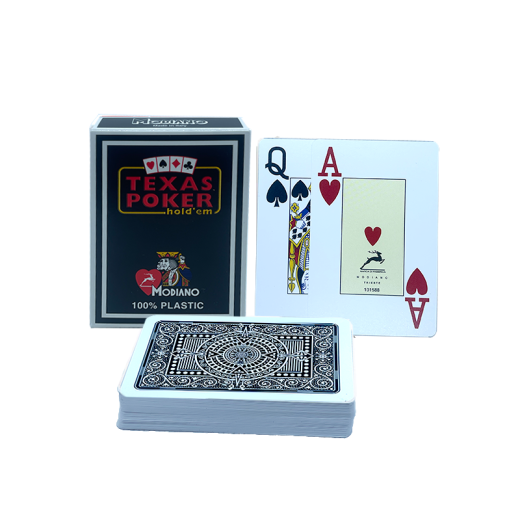 Plastové karty - Modiano Black - 2 indexy