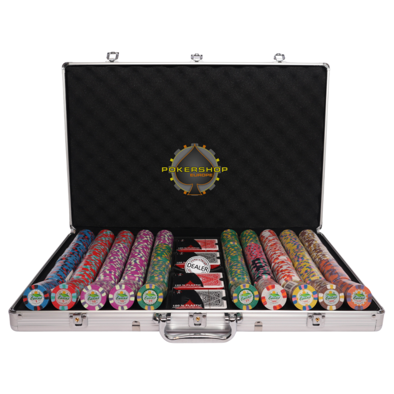 Rouleau 25 Jetons de Poker Dice | Jaune | ABS Insert Metal | 11,5g