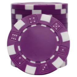 Poker Chip - Dice purple
