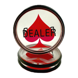 Dealer Button - Spade Acrylic