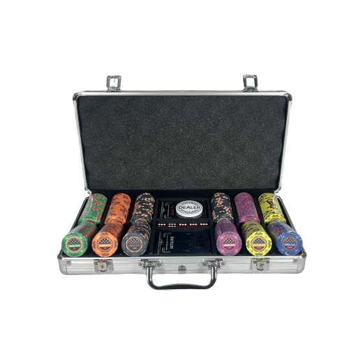 Ceramic Poker Set - Gambler Palace 300 Tournament