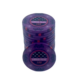 Ceramic Poker Set - Gambler Palace 300 Tournament