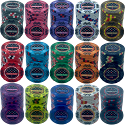 Ceramic Poker Set - Gambler Palace 300 Tournament