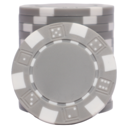 Poker Chip - Dice gray