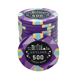 Pokerset Keramik - SKYLINE Cashgame 500 Highroller