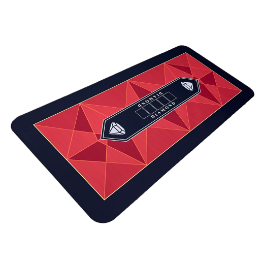 Pokermatte - Diamonds Rot 180 x 90