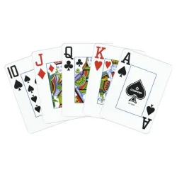 Plastové karty - COPAG Double Pokersize Jumbo Index - fialové a sivé