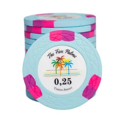 Pokerchip - FIVE PALMS - Sammelbestellung 1000 MIX IT