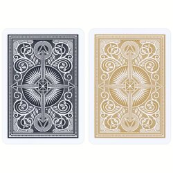 Plastikkarten - KEM Arrow Wide  Regular Index, Doppelpack Gold & Black