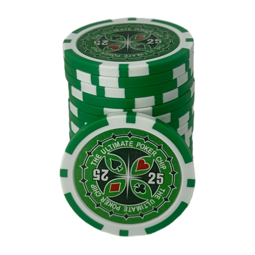 Jetons Poker Ultimate 50 Bleu Ciel - Rouleau De 25 Jetons - Pour Jeux De Casino à Domicile